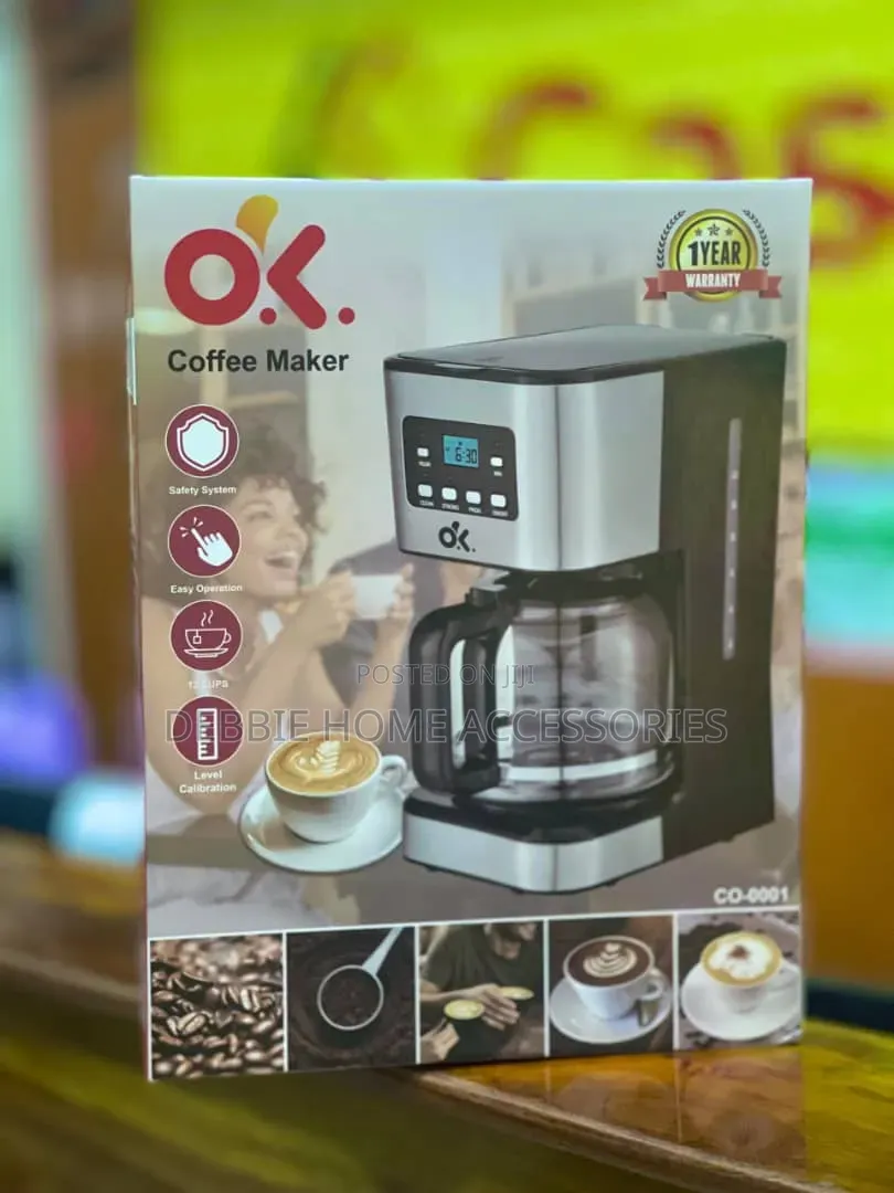 OK Brand Programmable Drip Coffee Maker, Model CO-0001