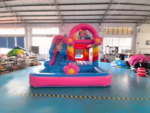Jumping Castle Hili Ni Heavy Duty Lenye Ukubwa Wa Mita 5m × 4m × 3.5m