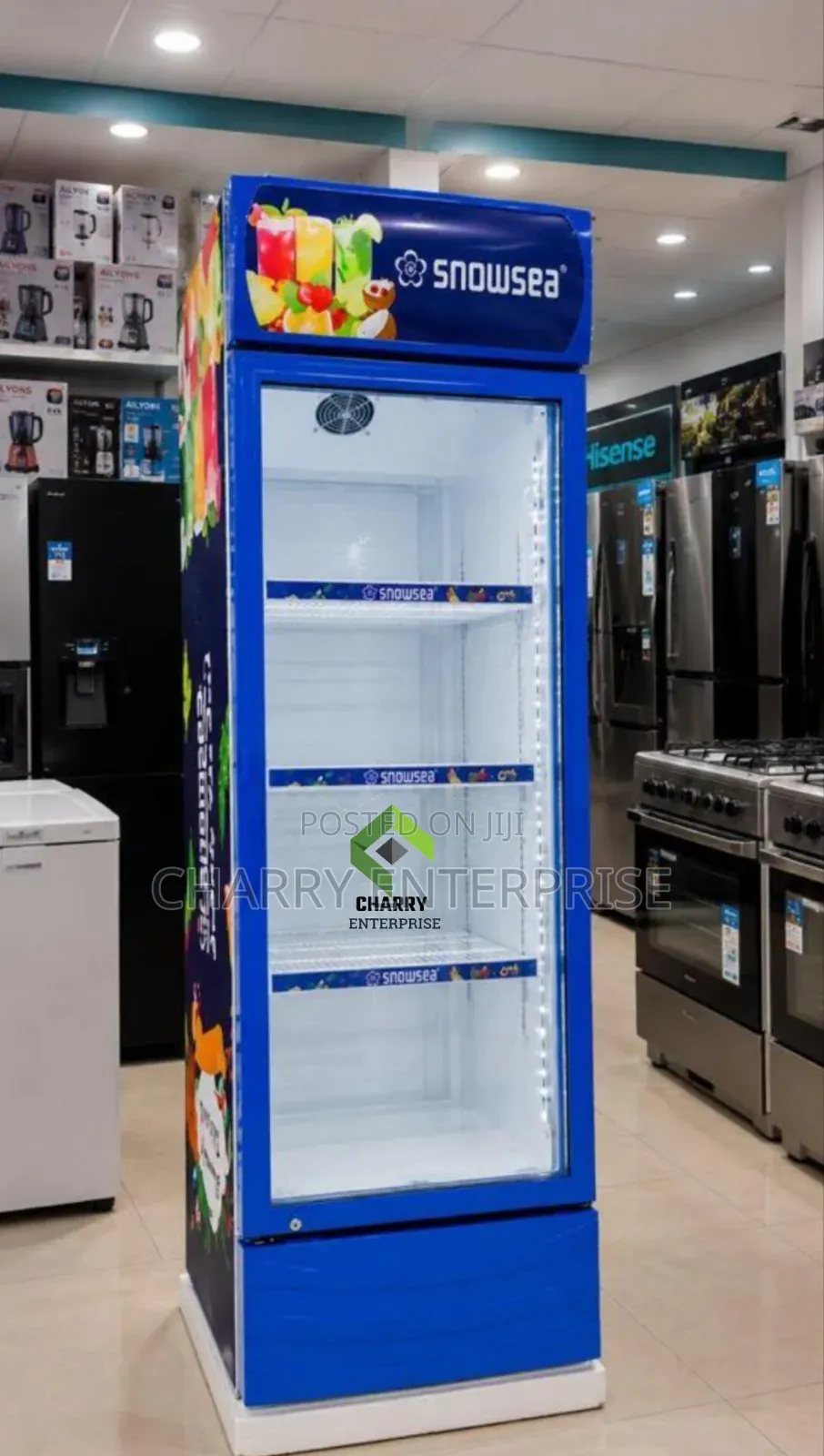 Commercial Snowsea Showcase Fridge Display 450L Beverage Cooler