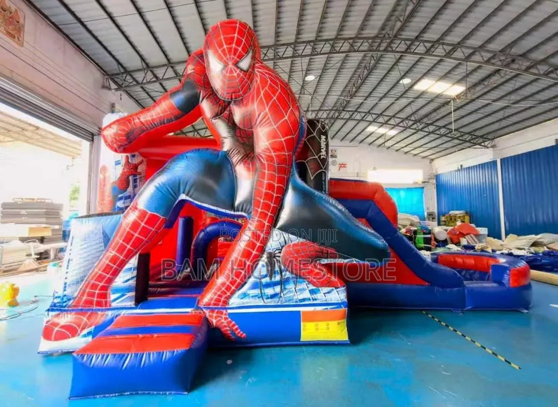 Jumping Castle(8M×4M×4M) - Spider-Man Combo Bounce House Water Slide
