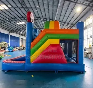 Jumping Castle (5m*4m*3.5m)- Combo Bounce House, Obstacle Pool Slide