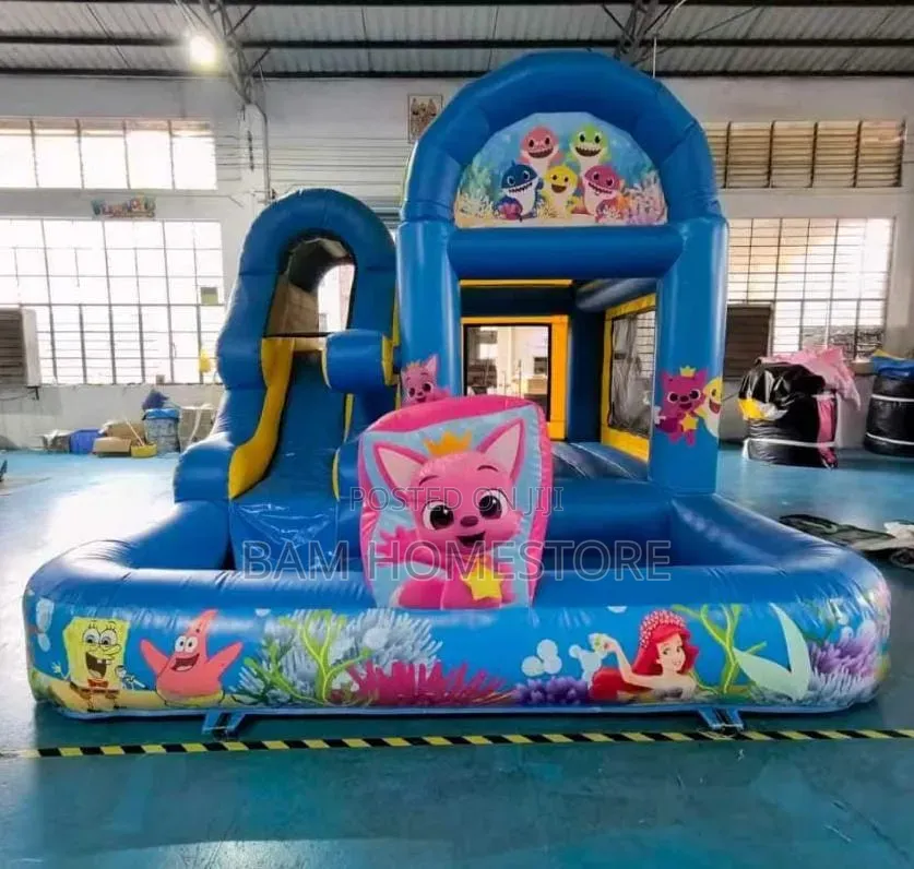 Jumping Castle (5Mx 4Mx3.5M)-Combo Bounce House ,Slide Splash Pool