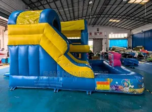 Jumping Castle (5Mx 4Mx3.5M)-Combo Bounce House ,Slide Splash Pool