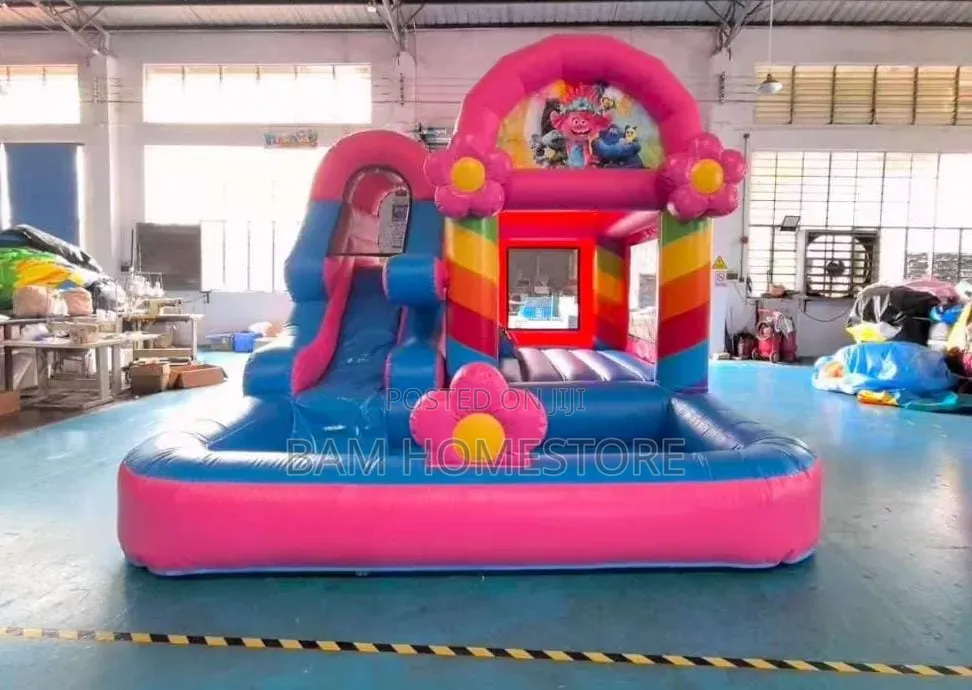 Jumping Castle(5M*4M*3.5M)- Bounce House With Slide Splash Pool