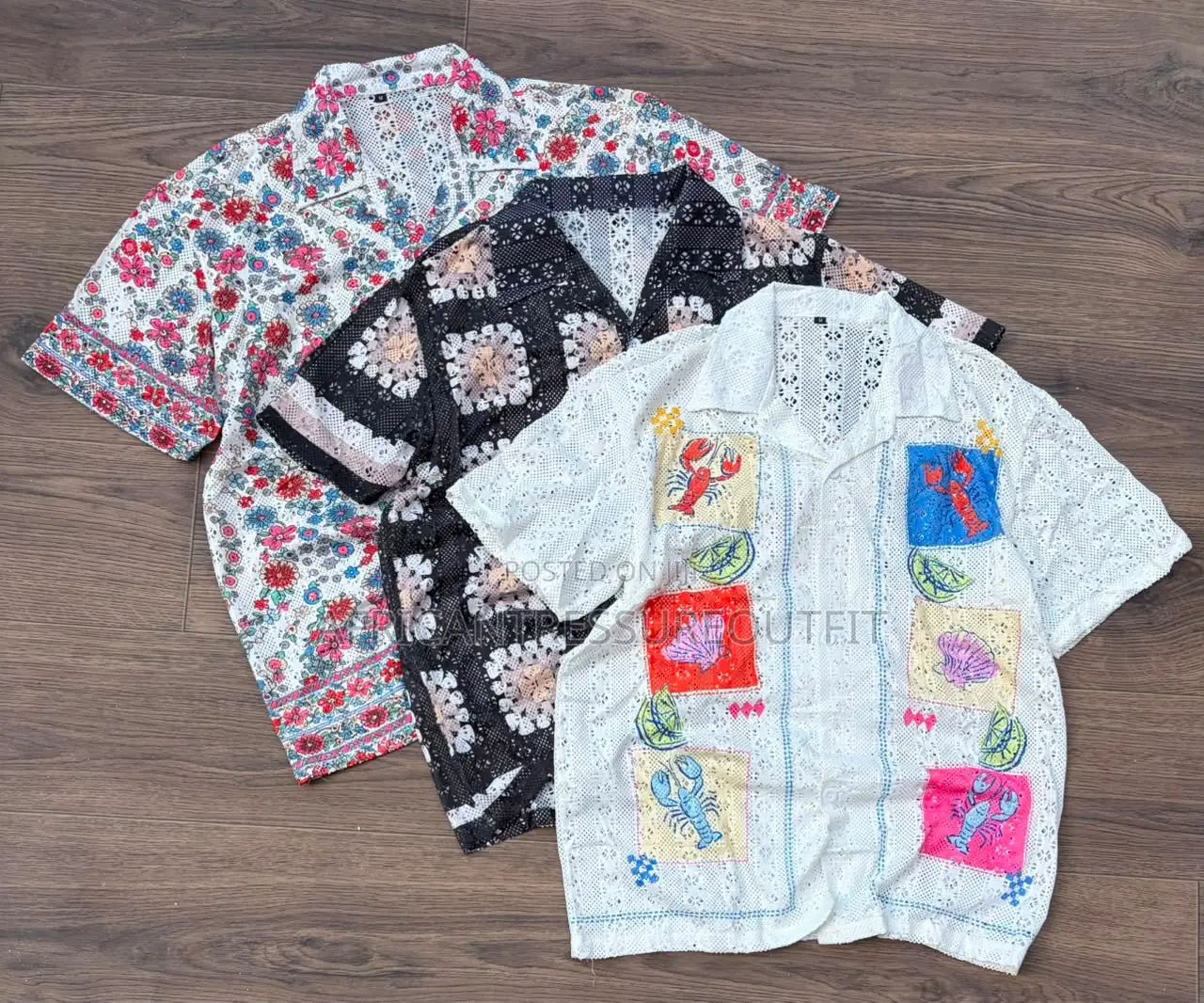Shein Crochet Style Shirts Premium Cotton Collection