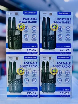EP-25 Portable 2-Way Radio Twin Packs