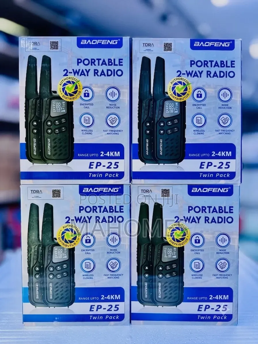 EP-25 Portable 2-Way Radio Twin Packs