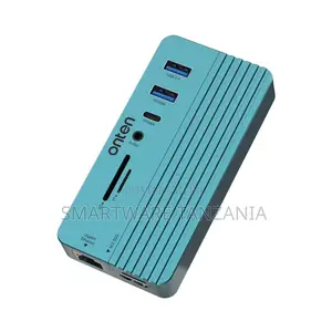 Onten USB Hub With 2 X USB 3.0 Ports, 1 X Ethernet, SD/TF Card Slot