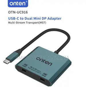 Onten USB-C to Dual HDMI Multi-Stream Transport Adapter, at 60Hz