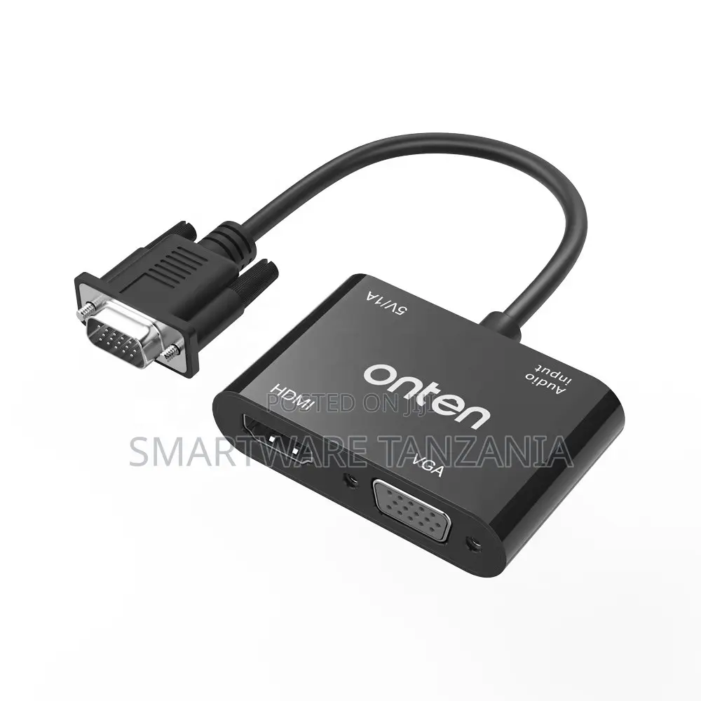 Onten HDMI to VGA Adapter With Audio Output, 1920x1080 Resolution