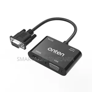 Onten HDMI to VGA Adapter With Audio Output, 1920x1080 Resolution