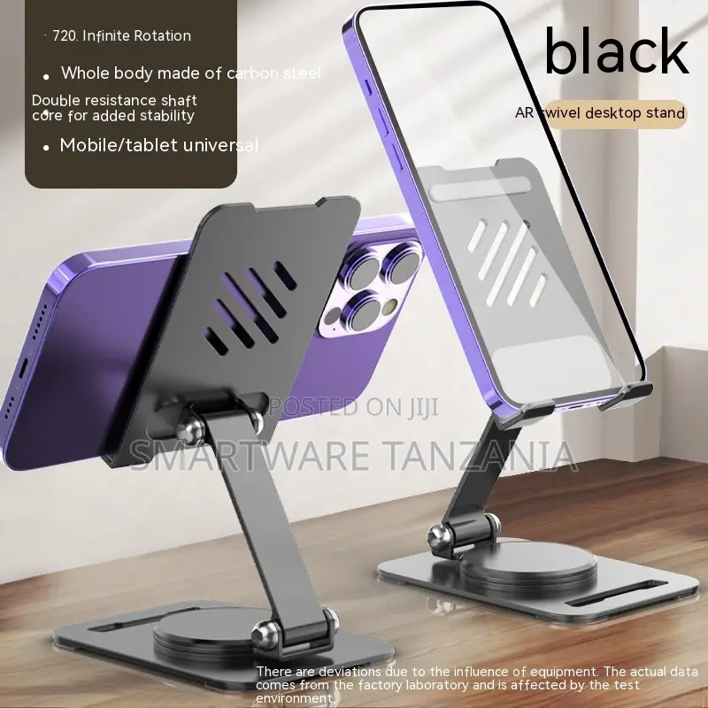 Yesido 360° Rotating Stand for Tablets and Phones, Adjustable Height