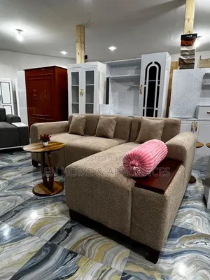 Sofa Nzuri Luxury Ya L Shape Color Brown
