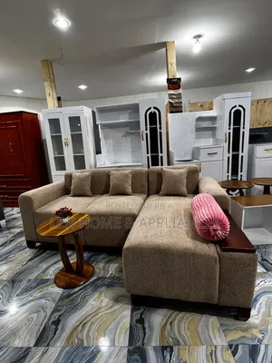 Sofa Nzuri Luxury Ya L Shape Color Brown