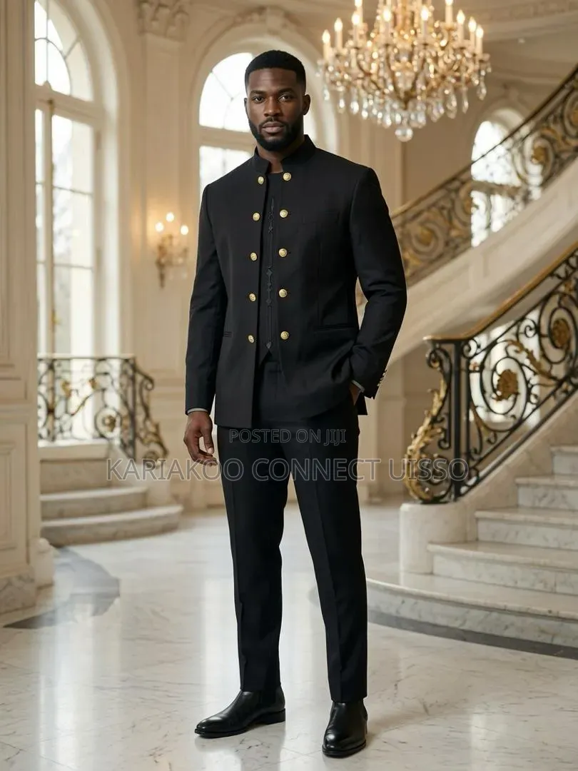 Th Collarless Suit