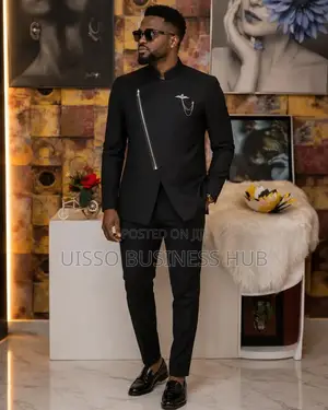 Th Collarless Suit