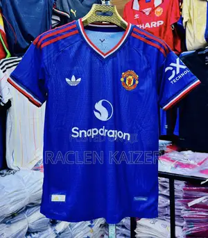 New Blue Manchester United Jersey