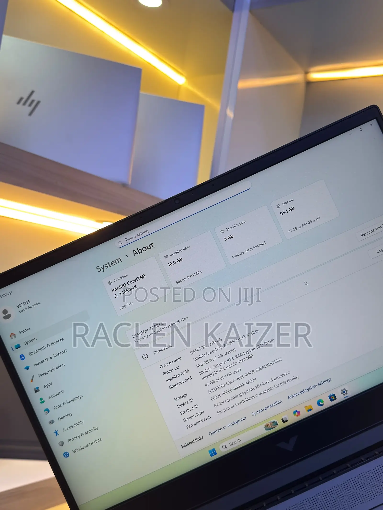 Laptop HP Omen 16 16GB Intel Core i7 SSD 1T
