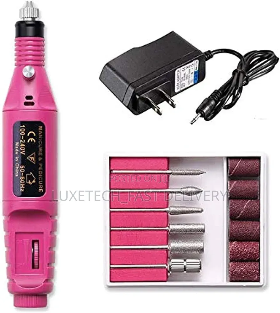 Portable Electric Nail Drill Kit E-File Machine - Manicure, Pedicure