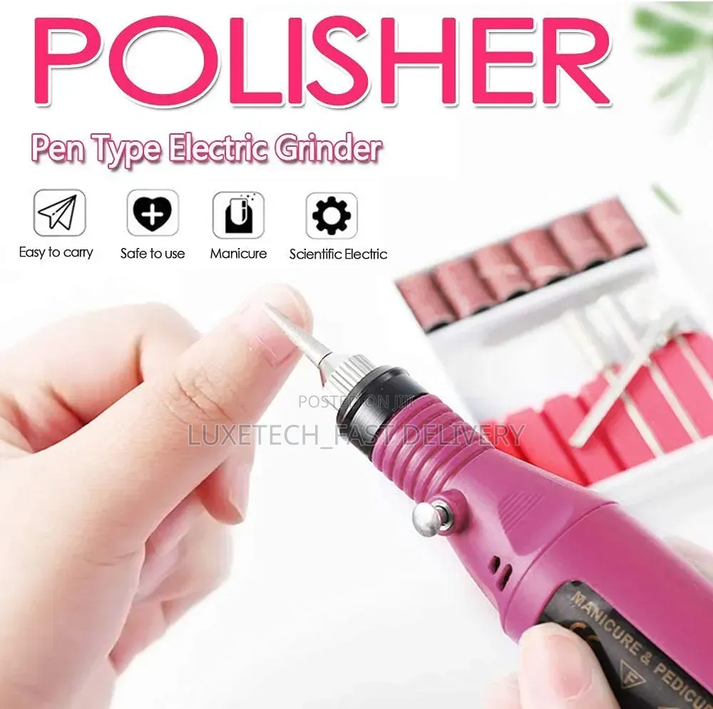 Portable Electric Nail Drill Kit E-File Machine - Manicure, Pedicure