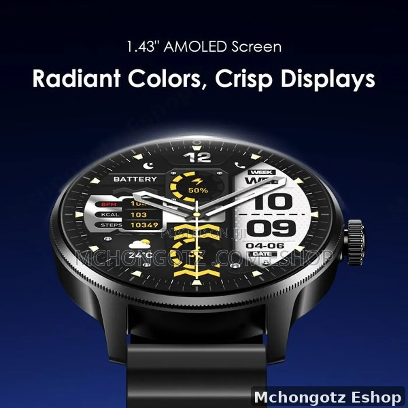 Oraimo Watch 5R Pro OSW-830 AMOLED Smart Watch 1.43 Inch IP68