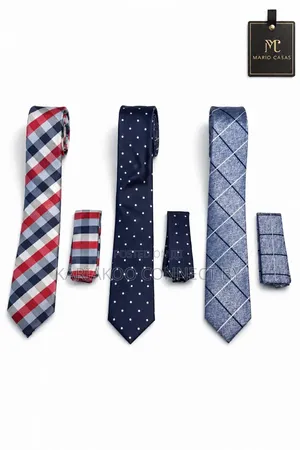 ​Mario Casas Premium Executive Tie Pocket Square Sets