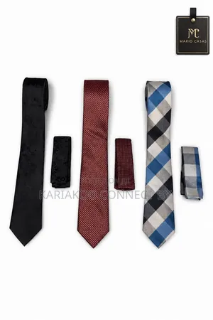 ​Mario Casas Premium Executive Tie Pocket Square Sets