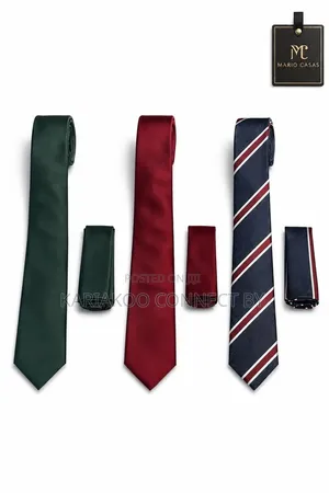 ​Mario Casas Premium Executive Tie Pocket Square Sets