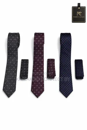 ​Mario Casas Premium Executive Tie Pocket Square Sets