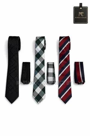 ​Mario Casas Premium Executive Tie Pocket Square Sets