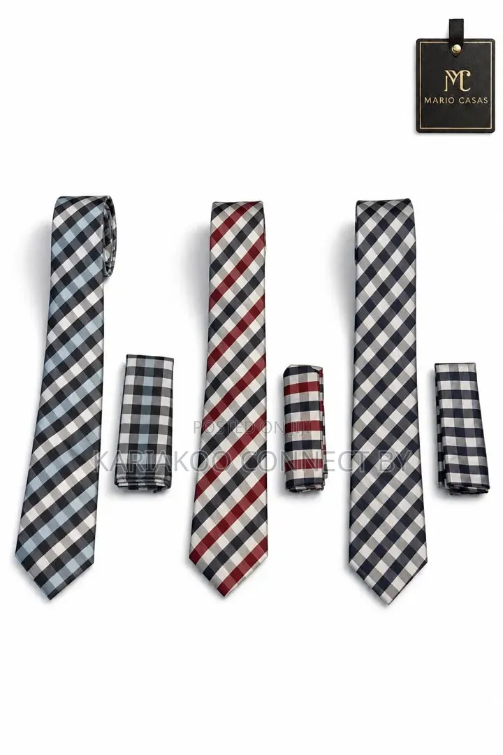 ​Mario Casas Premium Executive Tie Pocket Square Sets