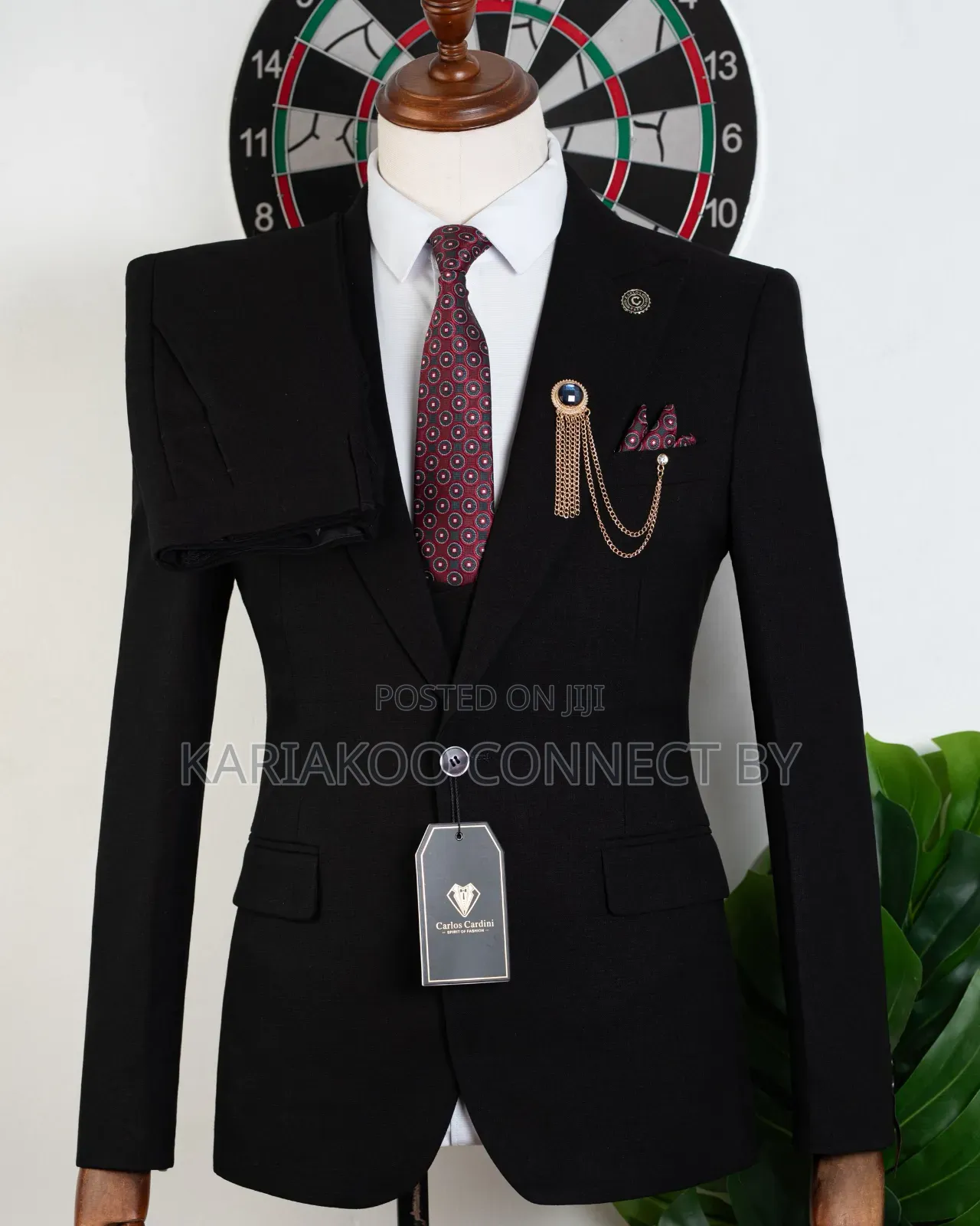 Classic Black 3-Piece Groom Executive Suit