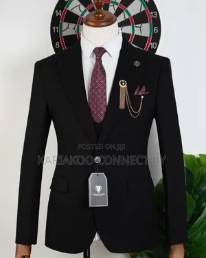 Classic Black 3-Piece Groom Executive Suit