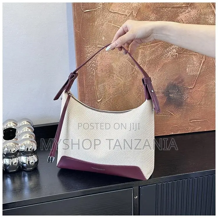 Woven Canvas Hobo Bag