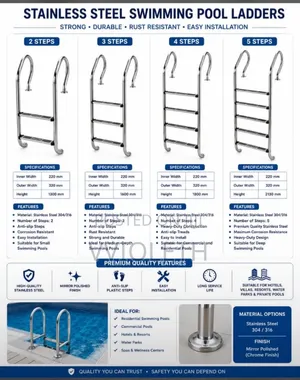 Stainlessness Pool Ladder