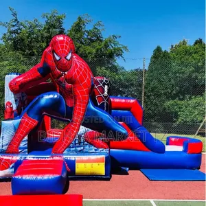 Spider-Man Inflatable Bouncy Castle With Slide