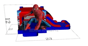 Spider-Man Inflatable Bouncy Castle With Slide