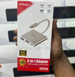 Aldeepo AD-KZ152 Type-C Hub Adapter 3 in 1 - Laptop Docking Station