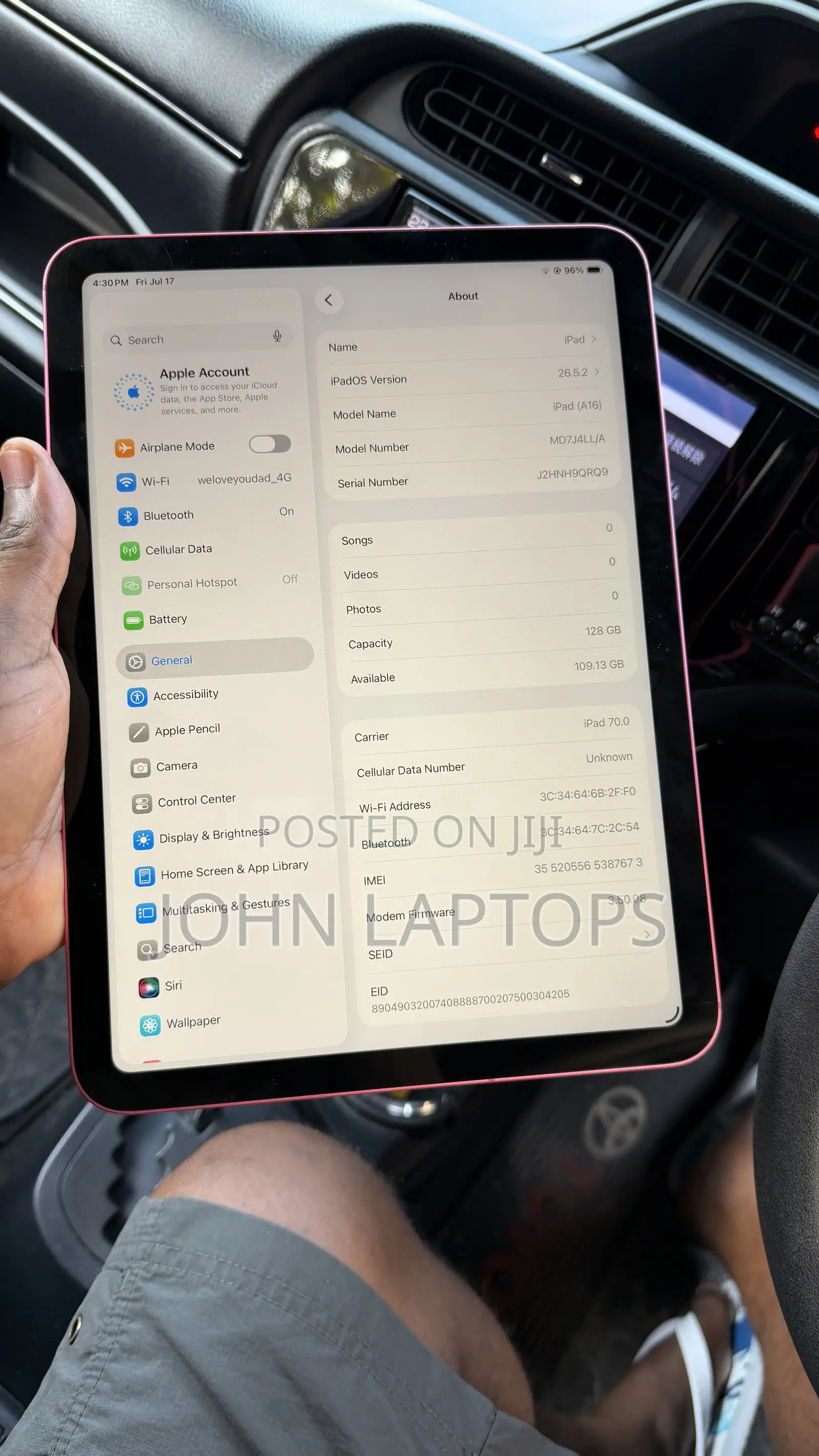 Apple iPad (2025) 128 GB Pink