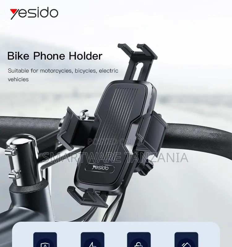 Yesido Bike Holder Dual-Sided Adjustable Anti-Shake Bracket
