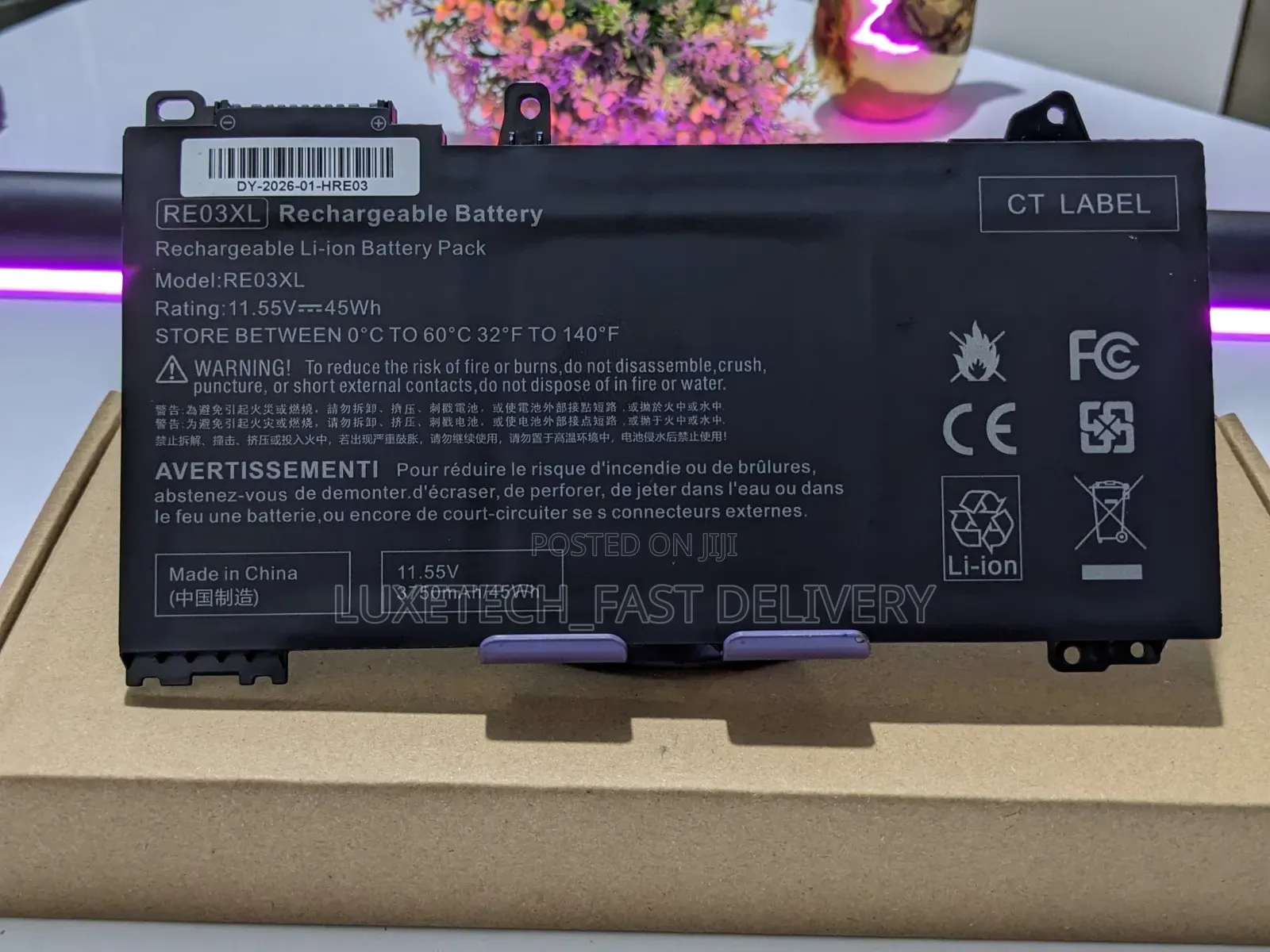 HP RE03XL Rechargeable Laptop Battery 11.55V 45Wh for ProBook