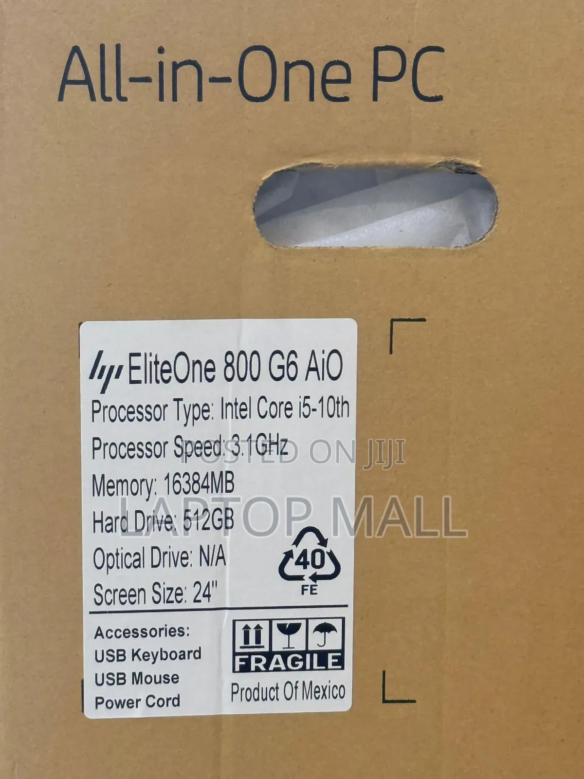 Desktop Computer HP EliteOne 800 G6 16GB Intel Core i5 SSD 512GB