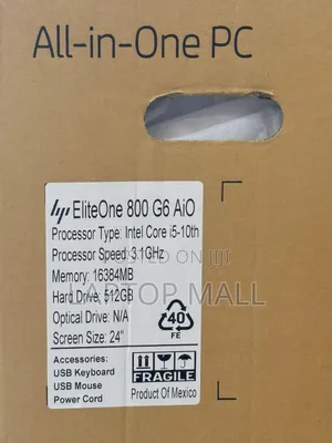Desktop Computer HP EliteOne 800 G6 16GB Intel Core i5 SSD 512GB