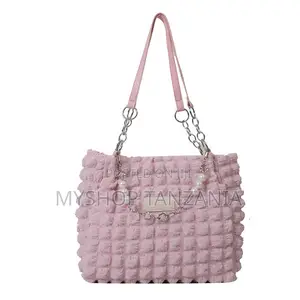 Pink Bubble Textured Tote Bag From Charming Charlie