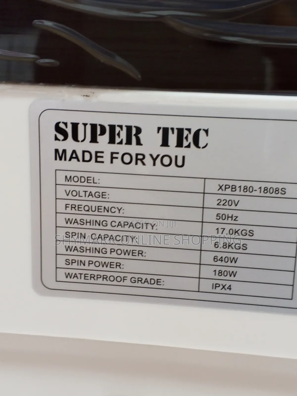 Super Tec Washing Machine Twin Tub 17KG