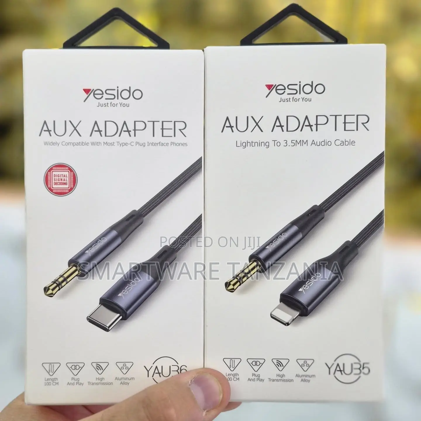 Yesido AUX Adapter Type-C to 3.5mm Audio Cable, 100cm, Aluminum Alloy