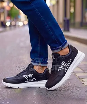 4 Colours Lv Brand Men's Leather Sneakers or Raba Org Za Lv