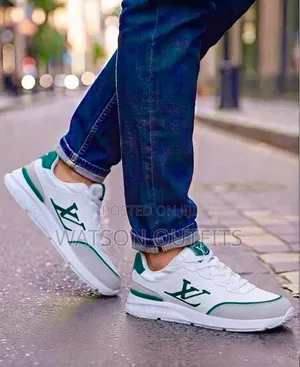 4 Colours Lv Brand Men's Leather Sneakers or Raba Org Za Lv