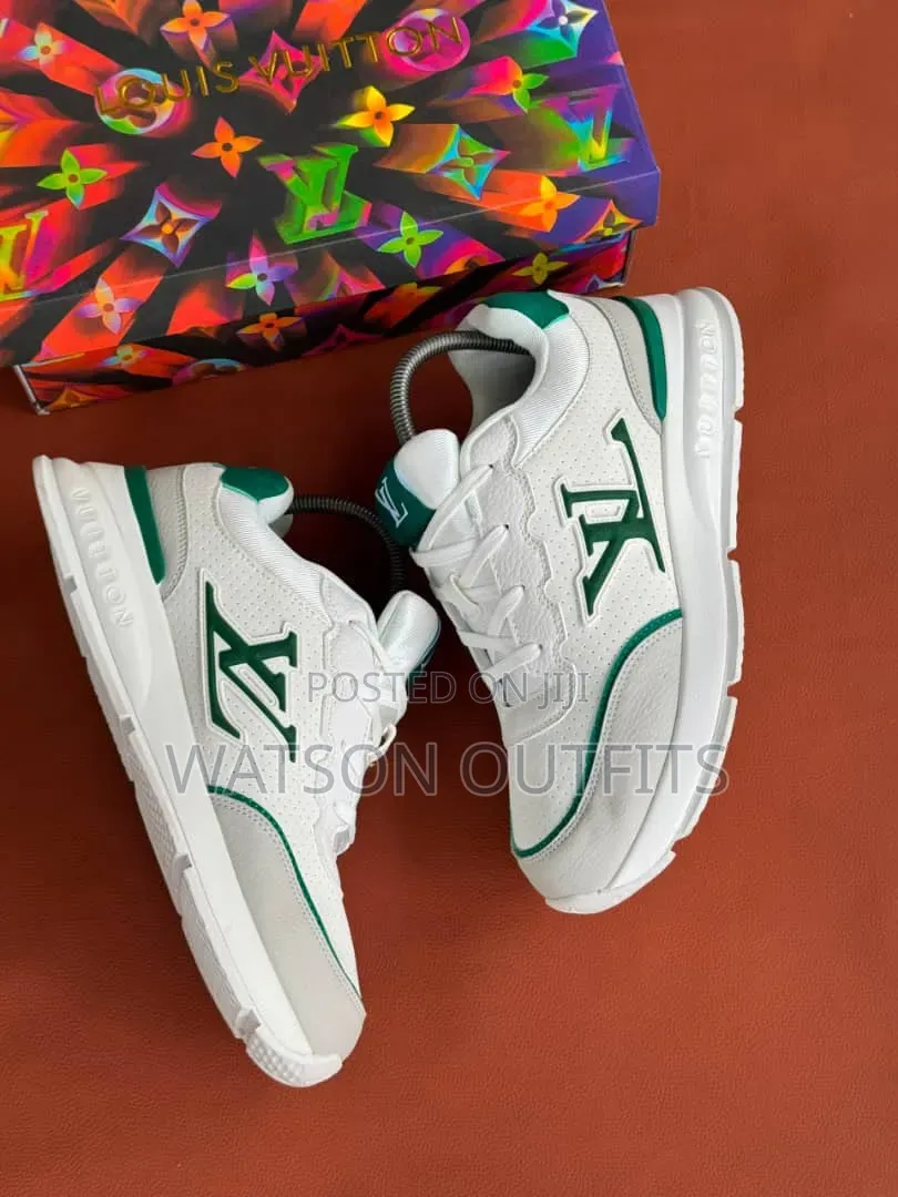 4 Colours Lv Brand Men's Leather Sneakers or Raba Org Za Lv