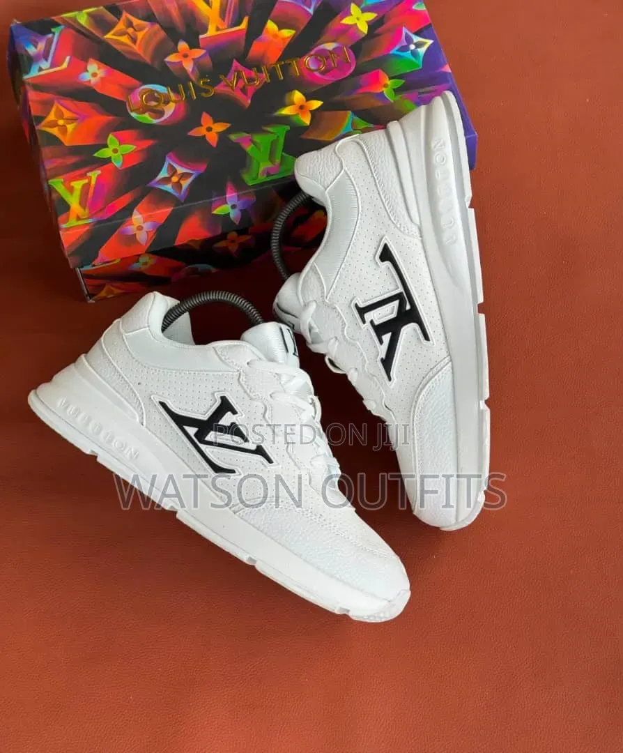 4 Colours Lv Brand Men's Leather Sneakers or Raba Org Za Lv